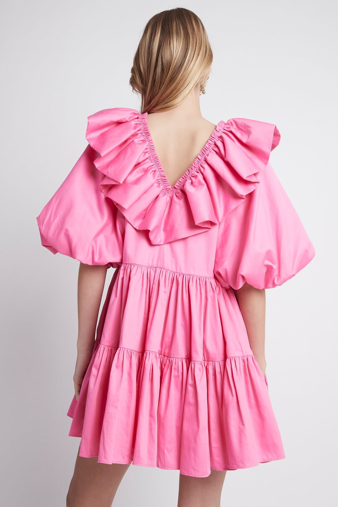 Le Mempris Smock Dress Pink – Aje